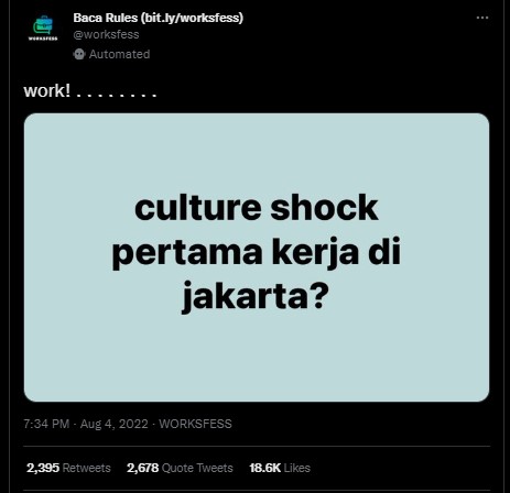 Yph Fenomena Culture Shock Ala Warganet Di Twitter Saat Pindah Kerja